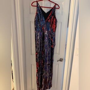 Multicolor Sequin Charlie Jumpsuit